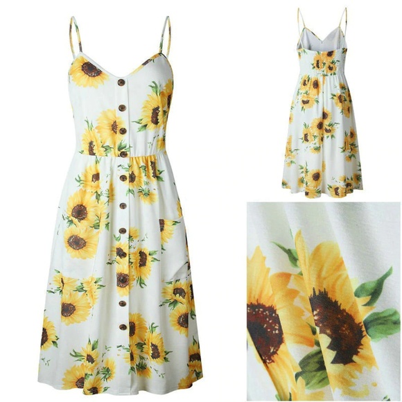 Summer Sunflower Sundress - Picture 3 of 8